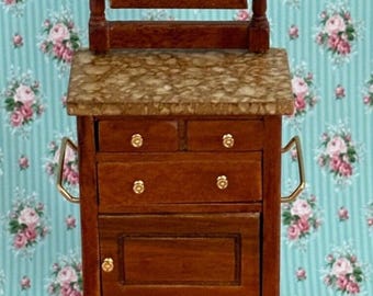 Dollhouse miniature shaving stand by heidi ott