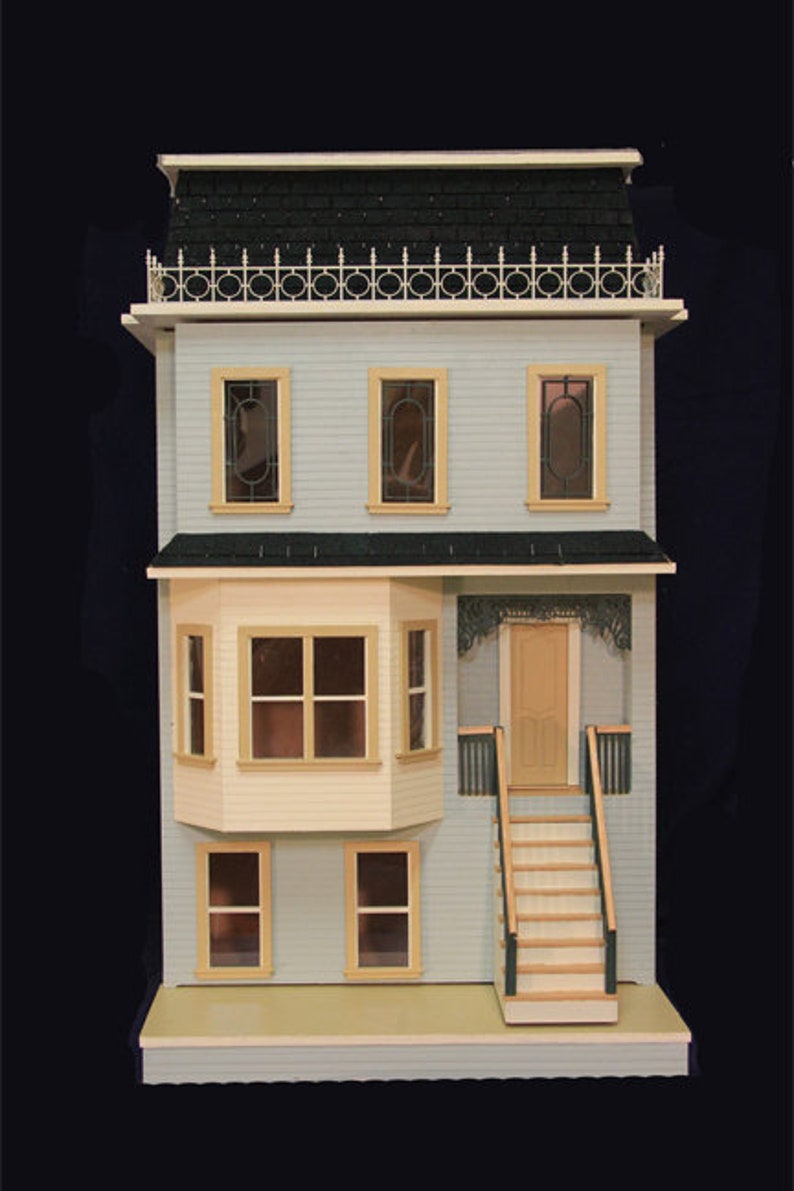 Ashbury 1 Inch Scale Dollhouse Kit Laser Cut By Majestic Etsy