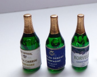 Dollhouse Miniature Champagne Set  - Handcrafted