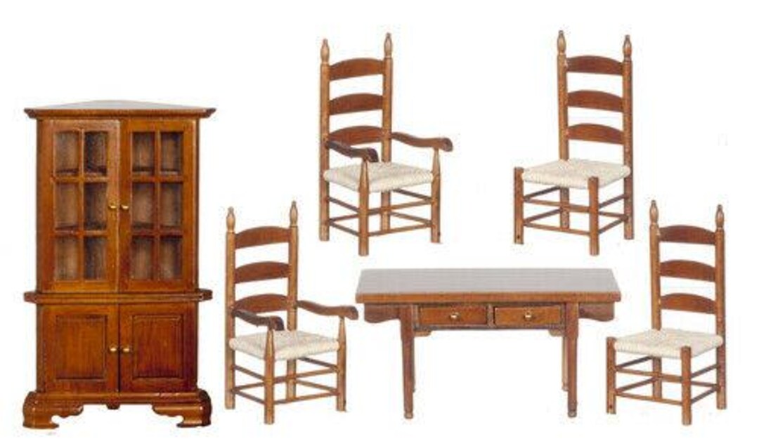Dining Room Set of 6 in Walnut - Etsy