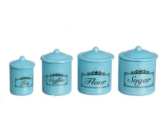 Dollhouse Miniature Canister Set - Etsy