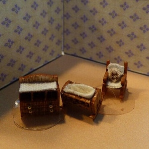 Dollhouse miniature traditional nursery set 1/144 scale