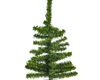 Dollhouse miniature 6 inch christmas tree undecorated