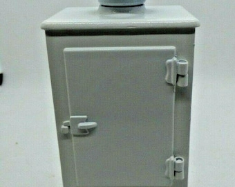 Dollhouse miniature monitor top refrigerator