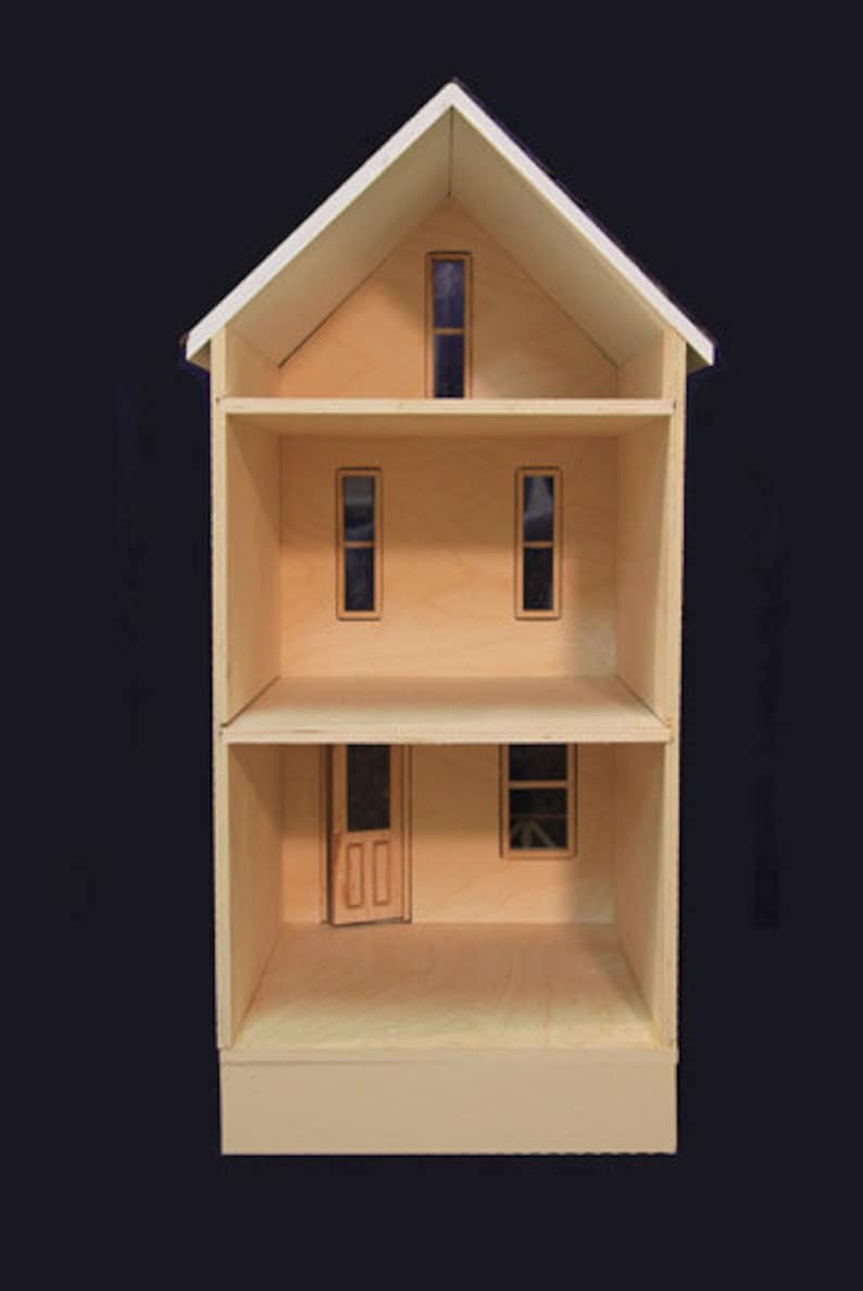 Clarksville 1 Inch Scale Dollhouse Kit Laser Cut by Majestic Etsy