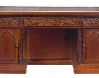 Platinum collection - dollhouse miniature resolute credenza in walnut