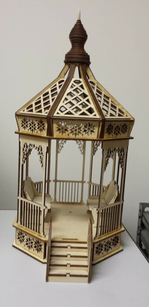 Victorian Gazebo II 124 Scale Dollhouse Kit Etsy