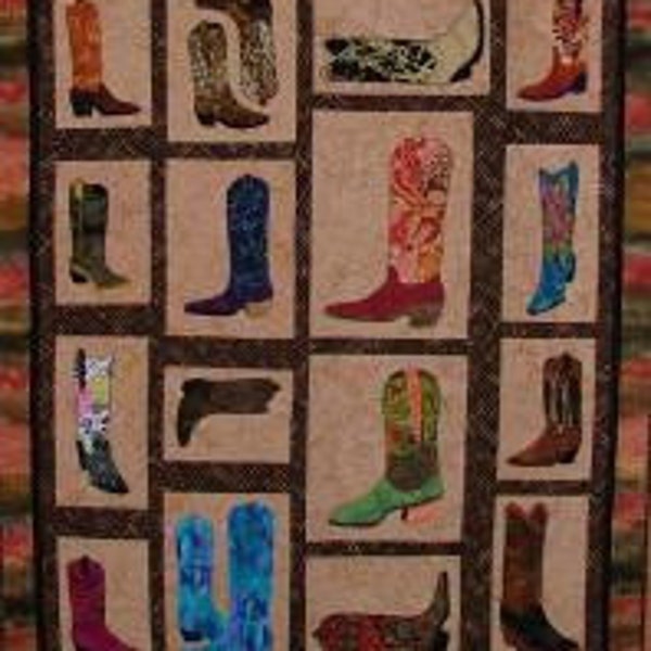 Boot Quilt Pattern Etsy