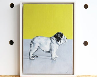 British bulldog oil painting, English bulldog painting, dog painting, bulldog gift, dog lover, original painting - BEST OF BRITISH –