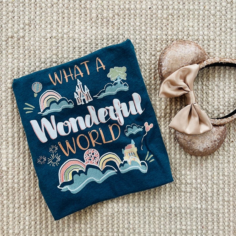 What a Wonderful World of Disney T-Shirt Walt Disney World Parks T-Shirt image 1