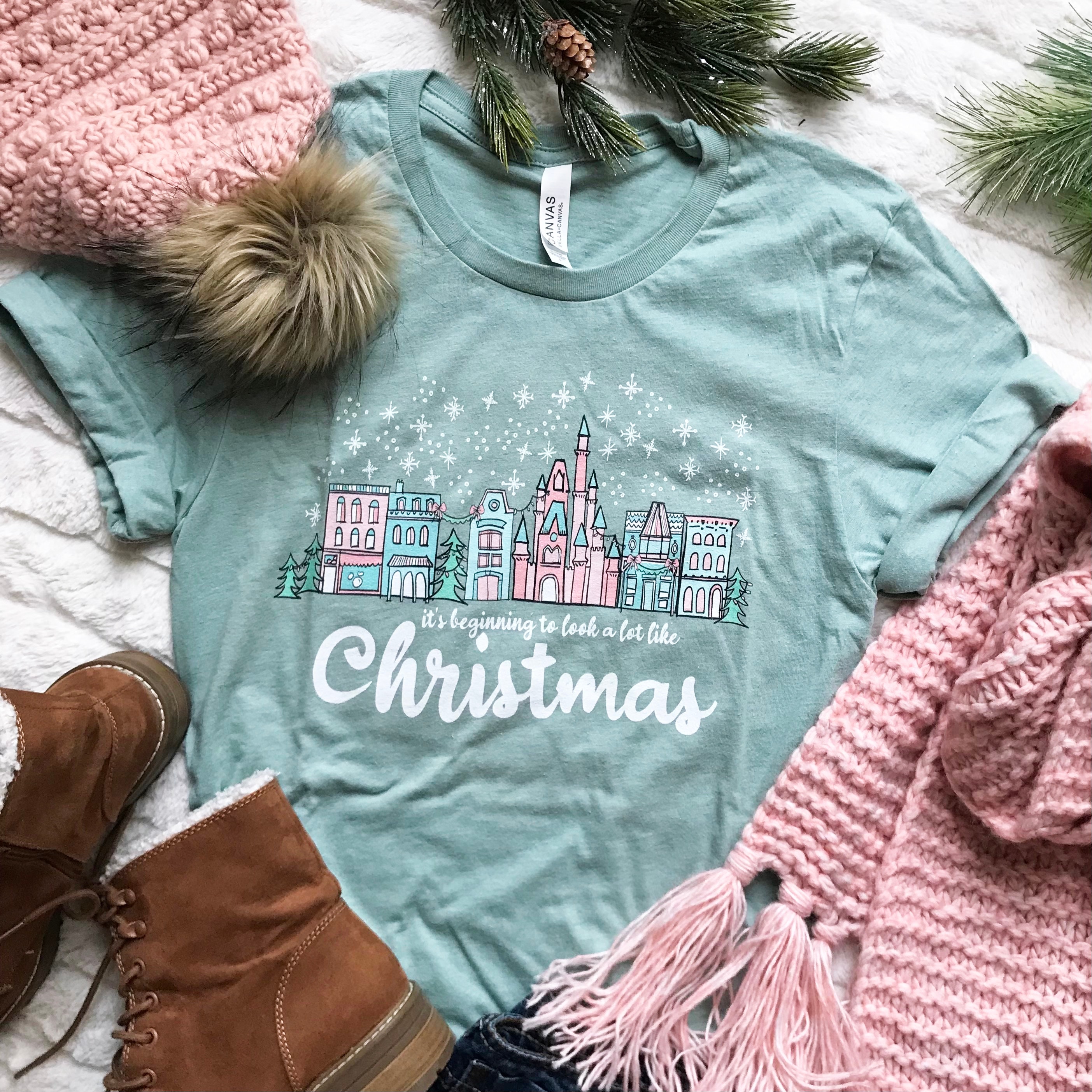 etsy disney christmas shirts