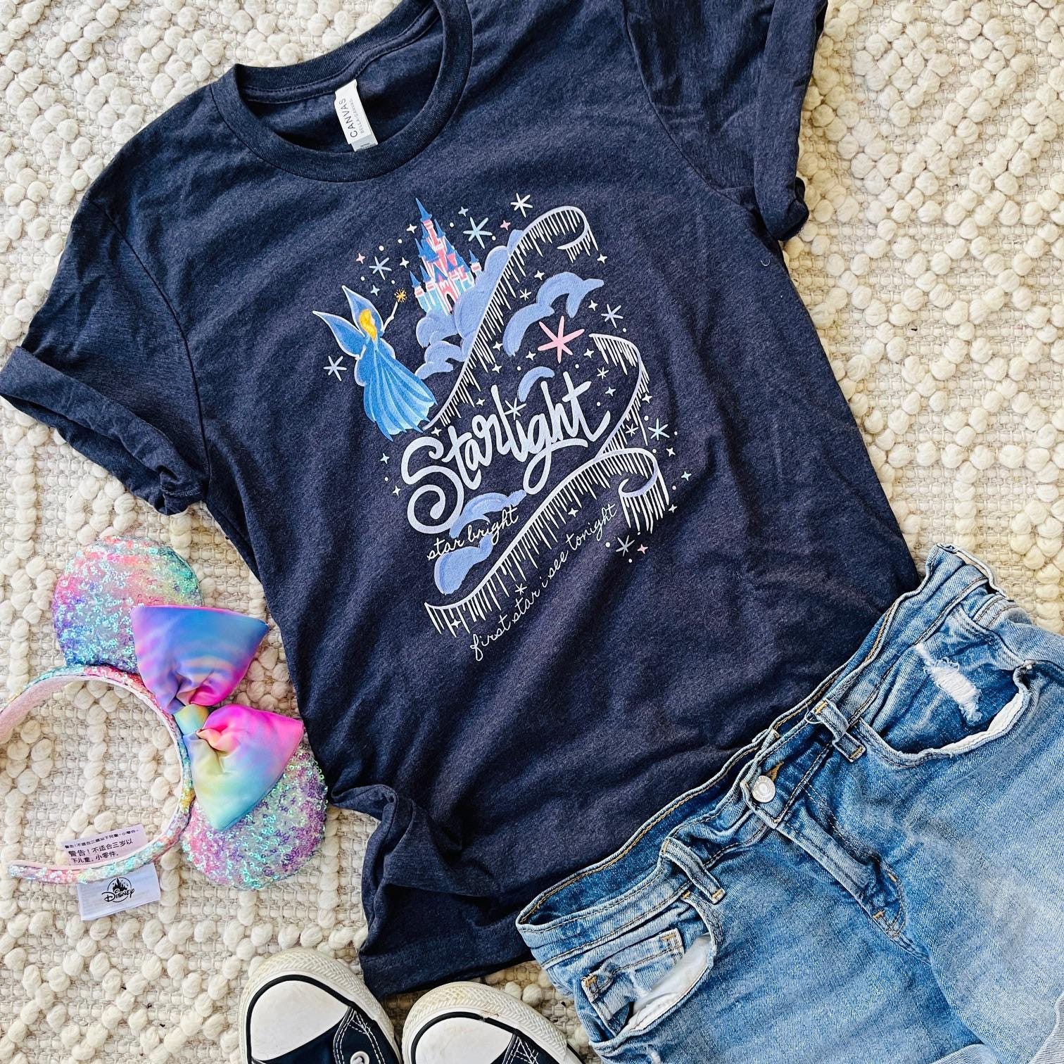 Disney Starlight Parade T-shirt Blue Fairy Magic Kingdom