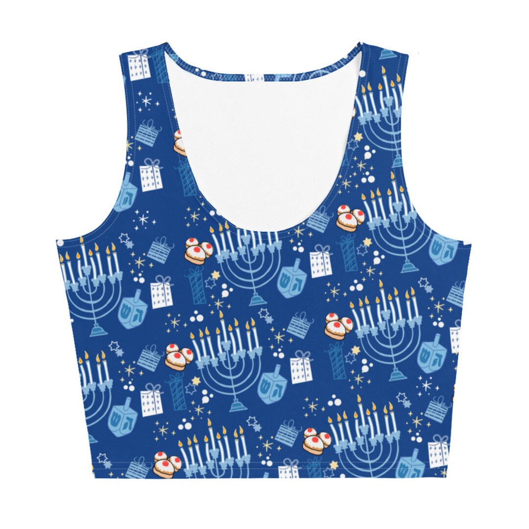 Disney Hanukkah Crop Mickey Menorah Chanukkah Disney Holiday Etsy