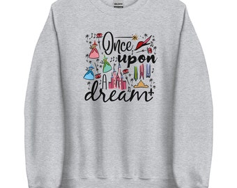 Sleeping Beauty Sweatshirt Once Upon a Dream Disney Shirt Princess Aurora Unisex Sweatshirt