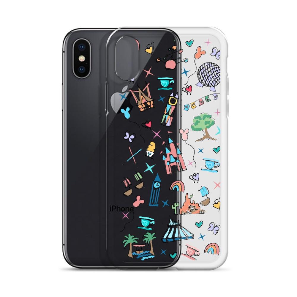 Walt Disney World iPhone Disney Parks Icons Florida Disney iPhone Case