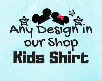 Kids Disney Shirts, Kids Vacation Shirt, Disney Kids Outfit, Any Design from our Shop on a Youth Unisex t-shirt. Disney Family tee