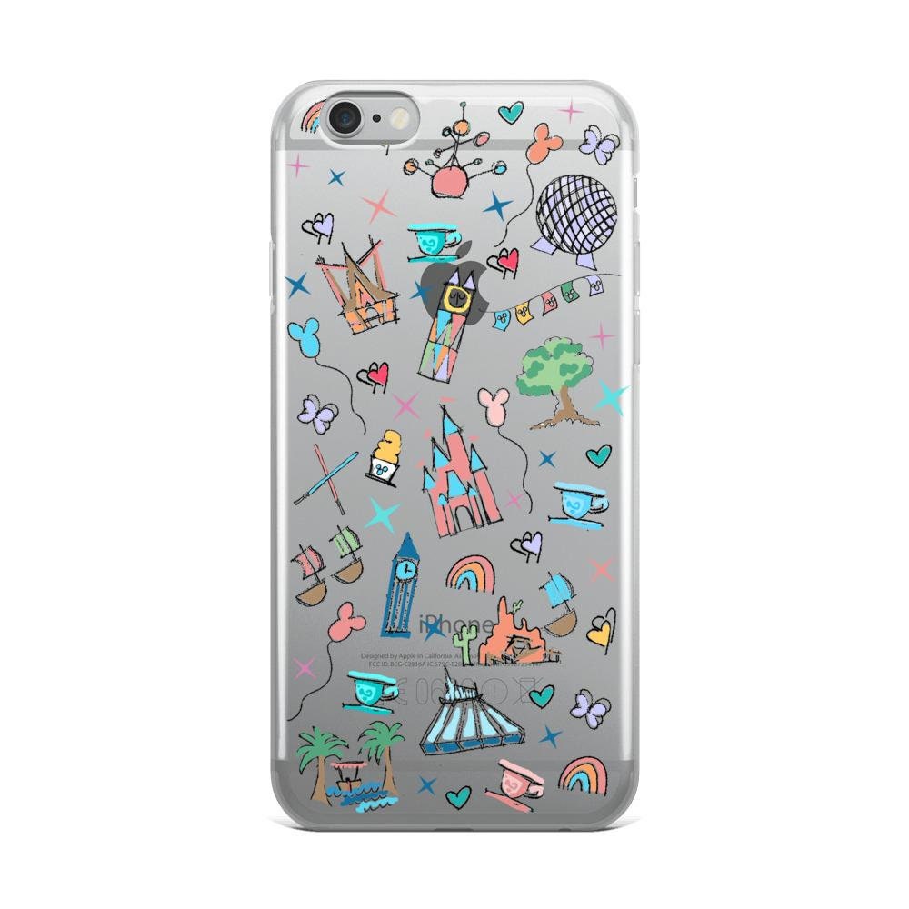 Walt Disney World iPhone Disney Parks Icons Florida Disney iPhone Case