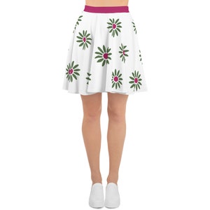 Haunted Mansion Skirt Tightrope Walker Flower Disney Skater Skirt