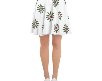 Haunted Mansion Skirt Tightrope Walker Flower Disney Skater Skirt