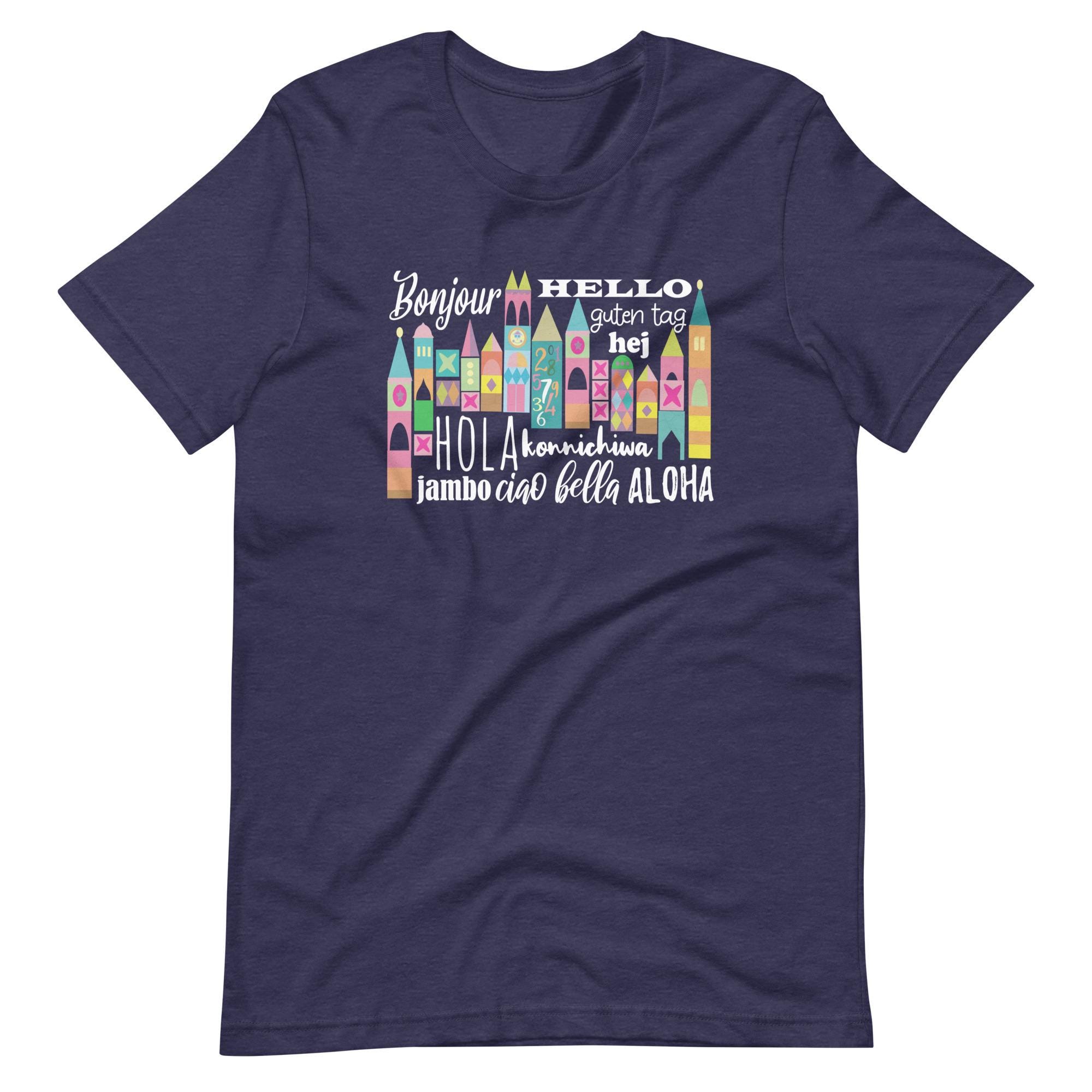 Small World Hello T-shirt Disney Small World Many Languages