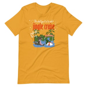 Jingle Cruise Hippo T-Shirt Disney Christmas Jungle Cruise Christmas T-Shirt Mustard