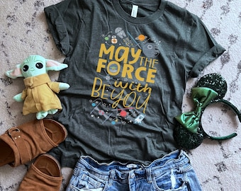 Que la Force soit avec vous T-shirt Star Wars Friends Disney Shirt T-shirt unisexe