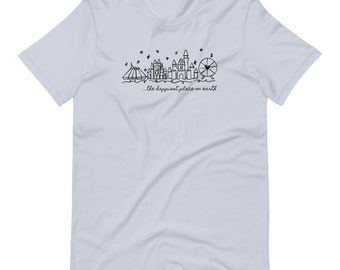 Disneyland Icons Happiest Place on Earth Disneyland Parks Unisex t-shirt