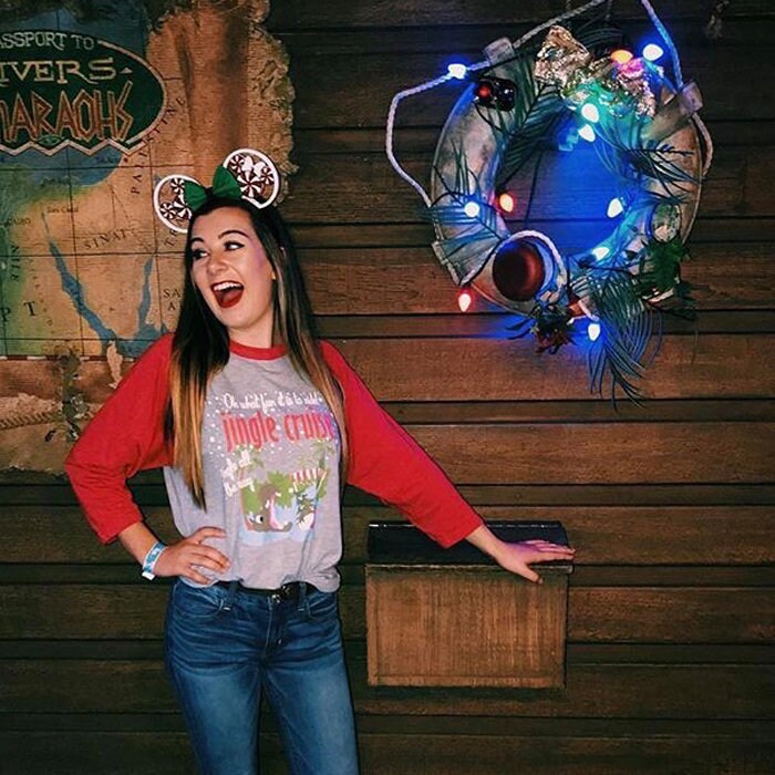Jingle Cruise Hippo Raglan Disney Christmas Jungle Cruise Christmas R…