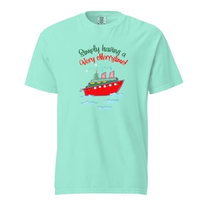 Very Merrytime Comfort Colors T-shirt Disney Cruise DCL Disney Christmas Cruise Unisex garment-dyed heavyweight t-shirt