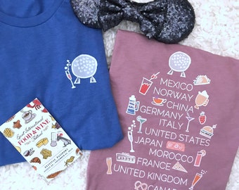 Camiseta del Festival de Comida y Vino de Epcot: Bebe por todo el mundo