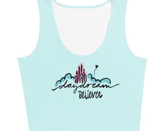 Disney Castle Crop Top Daydream Believer Disney Crop Tank