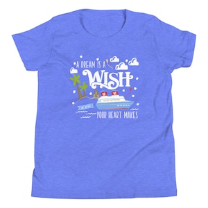 Disney Wish Kid&#39;s T-Shirt Disney Cruise A Dream is a Wish Your Heart Makes Wish Cruise Kid&#39;s T-Shirt