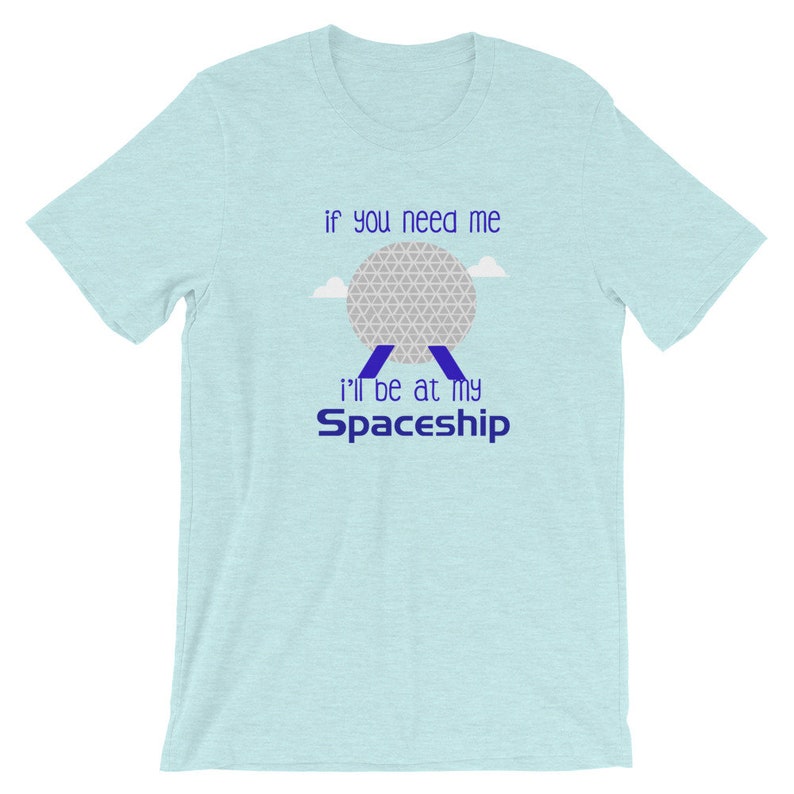 Spaceship Earth Disney T-Shirt Disney World Epcot Unisex T-Shirt Prism Ice Blue