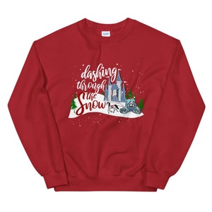 Cinderella Christmas Sweatshirt Disney Shirt Dashing Through the Snow Sweatshirt