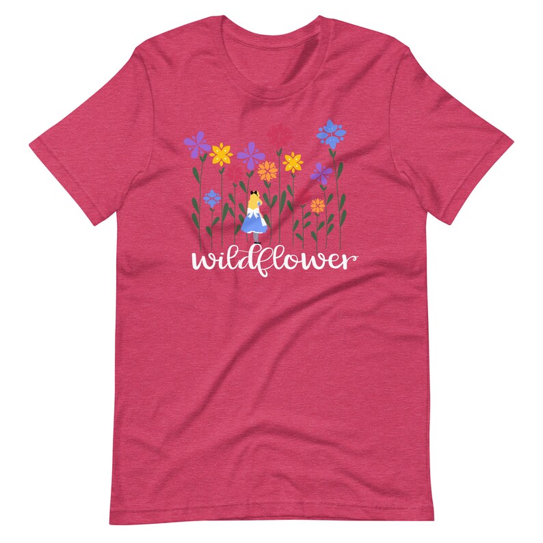 Disney Alice in Wonderland T-Shirt Disney Shirt Wildflower Alice Garden Wildflower T-Shirt image 8