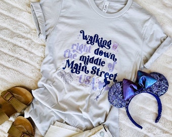 Main Street USA Disney 100 Shirt Magic Kingdom Disney Fireworks Unisex t-shirt