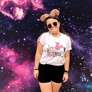 Mickey Food and Wine Disney T-shirt. Stop and Smell the Rose