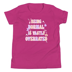 Halloweentown Kid&#39;s Shirt Disney Halloween Disney Channel Shirt Being Normal Is Vastly Overrated Halloween Kid&#39;s Shirt