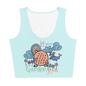 Figment Dragon Crop Top: Epcot Flower Garden Festival