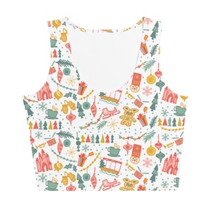 Disney Christmas List Crop Top Disney Shirt Disney at Christmas Crop Top