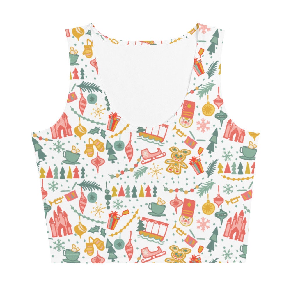 Disney Christmas List Crop Top Disney Shirt Disney at Christmas Crop Top