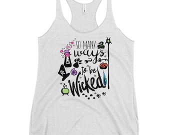 Disney Villains Tank Top  Descendents So Many Ways to Be Wicked Women's Racerback Tank