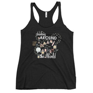 Drinking Around the World Tank Top Disney Shirt EPCOT World Showcase Map Food and Wine Tank Top