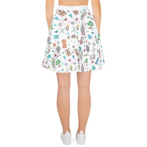 Disney Icons Skirt Walt Disney World Inspired Skater Skirt - Etsy
