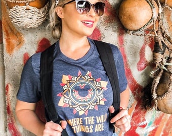 Animal Kingdom Disney T-shirt Where the Wild Things Are Disney Shirt Mickey Mandala Disney T-shirt