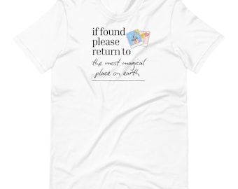 If Found Return to Disney World T-shirt Disney Shirt Most Magical Place on Earth Polaroid T-Shirt