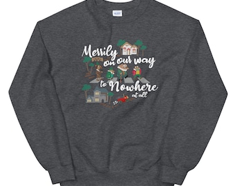 Mr. Toad's Wild Ride Sweatshirt, Disneyland Unisex Cotton Blend