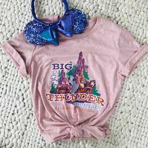 Big Thunder Mountain T-Shirt Disney Shirt Disney Railroad Disney Mountains Shirt Frontierland Disney T-Shirt