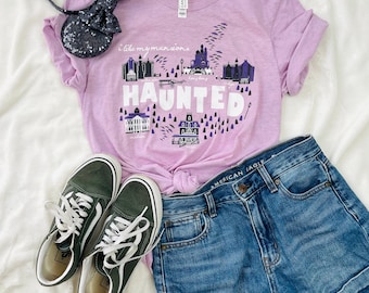 Haunted Mansion T-Shirt I Like My Mansions Haunted Disney Parks Haunted Mansions T-shirt