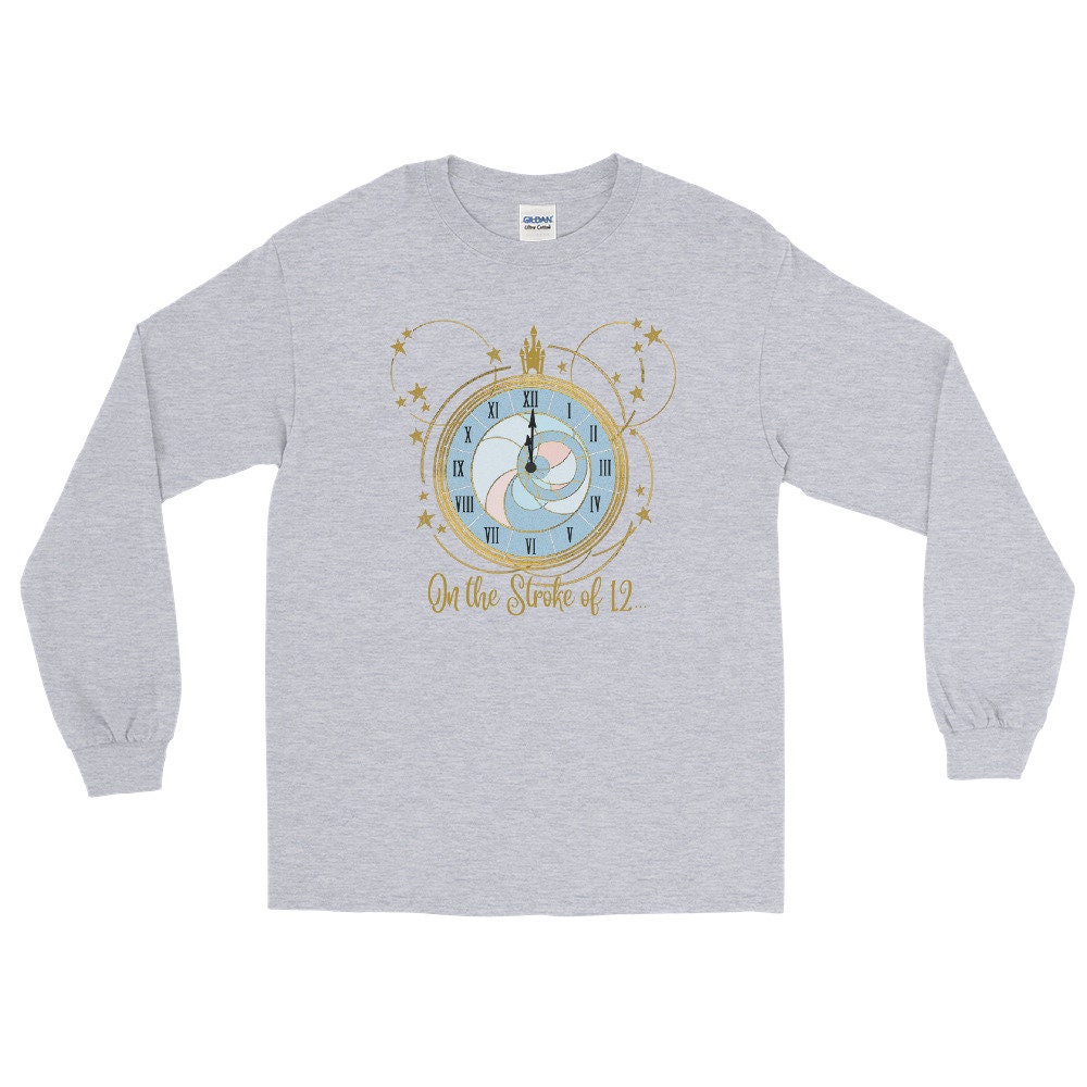 Discover Cinderella Midnight Long Sleeve Shirt Disney Shirt Disney New Years Eve Clock Unisex Long Sleeve Shirt